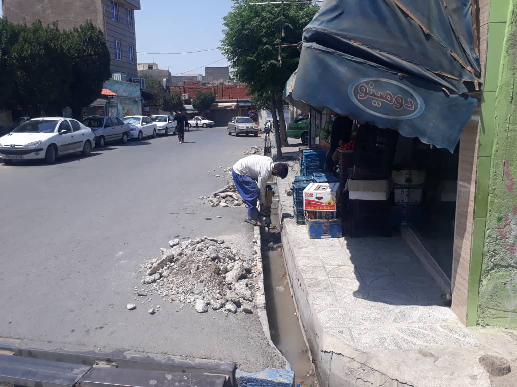 مشکل بوی نامطبوع خیابان شهدا در روستای گلحصار برطرف میشود