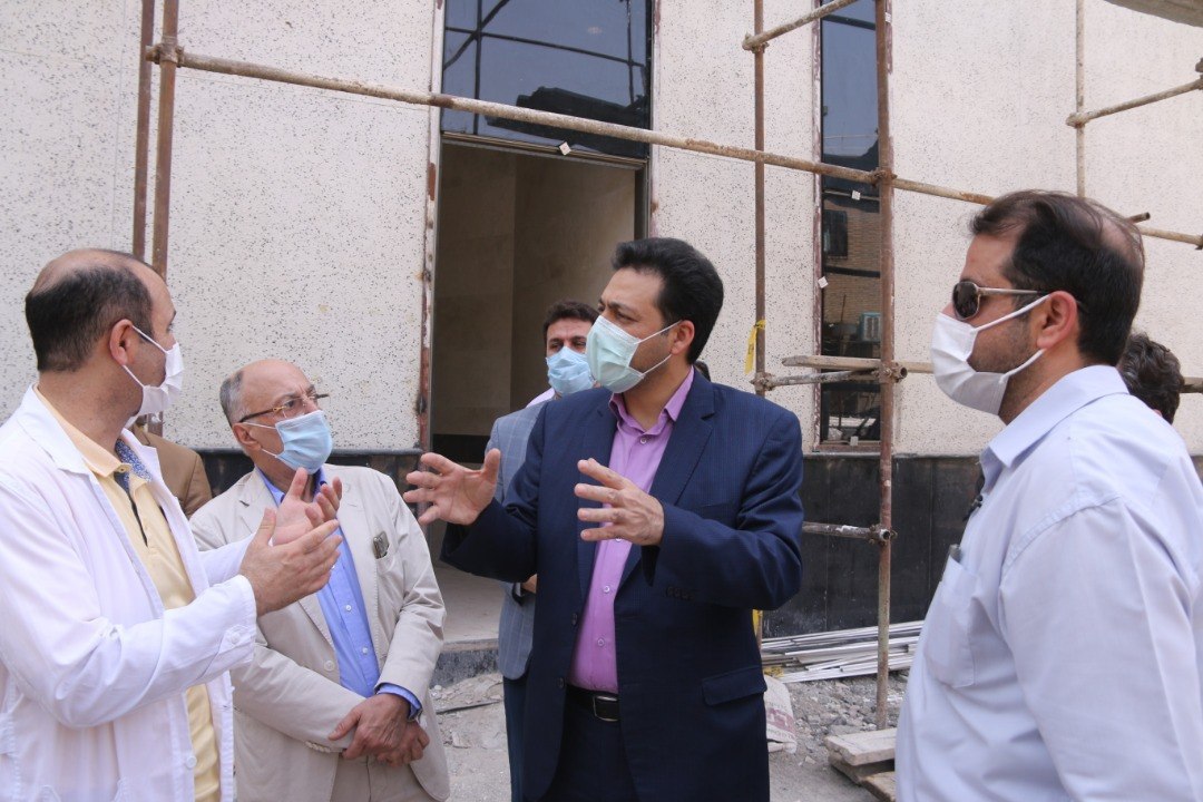 IMG 20200725 143747 808 | گزارش تصویری| بازدید فرماندار ری از بخش جراحی بیمارستان جدید 320 تختخوابی فیروزآبادی 90 درصد پیشرفت فیزیکی/ 300 نفر در حال تکمیل این بیمارستان هستند