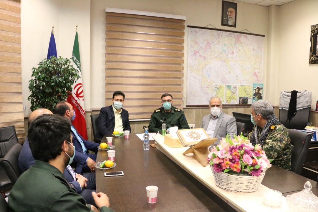 دیدار فرماندار ویژه ری و بخشدار کهریزک با فرمانده سپاه ناحیه حضرت روح الله(ره) باقرشهر