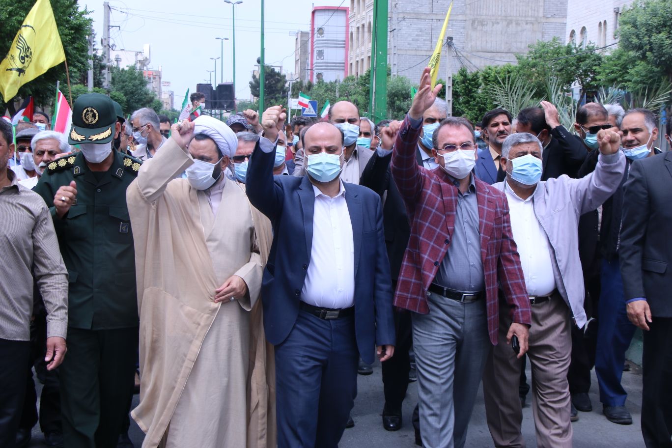 گزارش تصویری| برگزاری راهپیمایی باشکوه روز قدس در بخش کهریزک