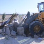 گزارش تصویری| تخریب ساخت‌وسازهای غیرمجاز روستای گلحصار