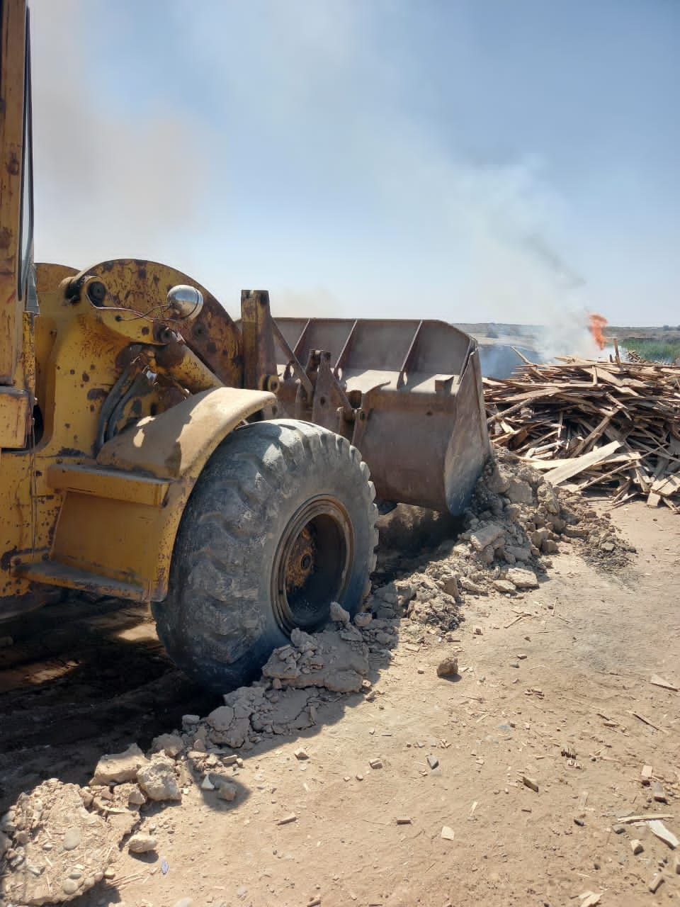 تخریب کوره های غیرمجاز تولید زغال در کهریزک